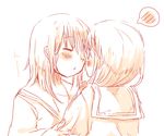  2girls blush foomi incipient_kiss multiple_girls original yuri 