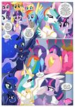  anthro applejack_(mlp) bbmbbf big_breasts breasts cleavage clothed clothing comic dialog english_text equestria_untamed equine female fluttershy_(mlp) friendship_is_magic horn horse mammal my_little_pony pegasus pinkie_pie_(mlp) pony princess_celestia_(mlp) princess_luna_(mlp) rainbow_dash_(mlp) rarity_(mlp) text twilight_sparkle_(mlp) unicorn winged_unicorn wings 