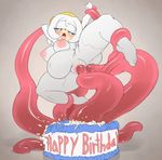  anal_penetration argento birthday_cake blush breasts cake cum cum_inflation excessive_cum female food happy_birthday hi_res inflation nipples nude original_character penetration pussy sonicboom53 tentacles vaginal vaginal_penetration zeta_the_echidna zetar02 