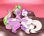  alien anthro anus balls barefoot bed big_butt big_eyes blush butt butt_grab crossover dragon dragon_ball dragon_ball_z duo friendship_is_magic frieza gaping gaping_anus gay green_eyes half-closed_eyes hand_on_butt happy hi_res looking_at_viewer lying male my_little_pony nude on_side open_mouth pawpads paws penis purple_dragon red_eyes saurian_(artist) sharp_teeth slit_pupils smile spike_(mlp) spreading squint teeth tongue 