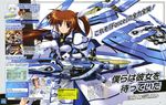  6+girls absurdres brown_hair character_request chibi fate_testarossa fortress_(nanoha) green_eyes highres isis_eaglet kurogin lily_strosek linith looking_at_viewer lyrical_nanoha machinery magical_boy magical_girl mahou_senki_lyrical_nanoha_force mechanical_wings multiple_girls short_hair side_ponytail simple_background strike_cannon takamachi_nanoha text_focus thoma_avenir translation_request uniform white_background wings 
