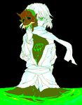  bad_id bad_pixiv_id green_eyes hannya mask mizuhashi_parsee oekaki pointy_ears rex_k scarf solo touhou 