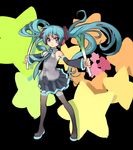  aqua_hair bad_id bad_pixiv_id boots cosplay hatsune_miku hatsune_miku_(cosplay) hiiragi_kagami kansou_samehada lucky_star purple_eyes solo spring_onion thigh_boots thighhighs twintails vocaloid zettai_ryouiki 