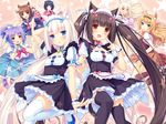  animal_ears catgirl chocolat_(sayori) maid original sayori tagme_(character) tail thighhighs vanilla_(sayori) 