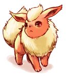  bad_id bad_pixiv_id flareon fur gen_1_pokemon hoshitetsu_ringo looking_away looking_to_the_side no_humans paws pointy_ears pokemon pokemon_(creature) red_eyes simple_background tail white_background 
