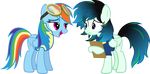  alpha_channel disguise duo equine eye_contact female feral friendship_is_magic hi_res horse mammal my_little_pony pegasus pony rainbow_dash_(mlp) twilight_sparkle_(mlp) wings zacatron94 
