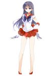  back_bow bad_id bad_pixiv_id bare_legs bishoujo_senshi_sailor_moon bow brooch choker elbow_gloves full_body gloves grey_hair hand_on_hip hino_rei jewelry long_hair magical_girl ofuda pigeon-toed pleated_skirt purple_eyes red_sailor_collar red_skirt ribbon sailor_collar sailor_mars sailor_senshi_uniform shoes skirt smile solo standing star star_choker super_sailor_mars tiara white_background white_gloves yostxxx 