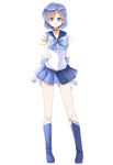  back_bow bad_id bad_pixiv_id bishoujo_senshi_sailor_moon blue_choker blue_eyes blue_footwear blue_hair blue_sailor_collar blue_skirt boots bow brooch choker full_body gloves jewelry knee_boots magical_girl mizuno_ami pleated_skirt ribbon sailor_collar sailor_mercury sailor_senshi_uniform short_hair skirt smile solo standing star star_choker super_sailor_mercury tiara white_background white_gloves yostxxx 