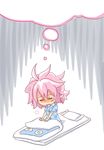  alternate_costume awake chibi closed_eyes futon highres messy_hair mystia_lorelei pajamas pillow pink_eyes pink_hair short_hair sigh solo totoharu_(kujirai_minato) touhou 