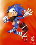  anthro ascot balls bandage big_eyes erection footwear gloves gums happy hedgehog hi_res looking_at_viewer male mammal navel neokat nude penis quills sega shoes smile solo sonic_(series) sonic_boom sonic_the_hedgehog teeth uncut video_games 