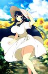  1girl absurdres black_hair blue_eyes breasts female high_resolution highres ikaruga_(senran_kagura) large_breasts long_hair official_art senran_kagura senran_kagura_(series) solo very_high_resolution yaegashi_nan 