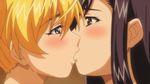  2girls animated animated_gif blush dreamnote incest kiss multiple_girls saliva siblings sisters takanashi_shiori takanashi_yumi yuri 