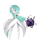  &#12491;&#12483;&#12461;&#12540; 1girl artist_request gardevoir nintendo plain_background pok&#233;mon pok&eacute;mon pokemon red_eyes shadow_ball shiny_pok&#233;mon shiny_pok&eacute;mon solo unknown_artist video_games white_background 