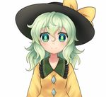  animated animated_gif blinking blush bow curly_hair emofuri green_eyes green_hair hat hat_bow huge_filesize komeiji_koishi md5_mismatch miruki smile solo touhou ugoira_conversion white_background 