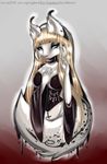  big_breasts blonde_hair blue_eyes breasts corset cross crosses ere-yandara evil feline female fur hair hands invalid_tag lynx mammal nun rp tattooed white_fur 