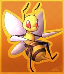  antennae anthro arthropod bee beedrill cute flying insect nintendo pok&#233;mon pok&eacute;mon red_eyes sketh solo stinger video_games wings 