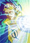  1boy abrza black_hair dark_skin dc_comics domino_mask dreadlocks electricity emblem gloves goggles goggles_on_head hairlocs jacket lightning_bolt male male_focus mask solo static_(dc) static_shock virgil_ovid_hawkins 