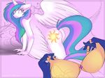  ambiguous_gender anthro anthrofied cutie_mark daxhie duo equine friendship_is_magic hair horn horse mammal multi-colored_hair my_little_pony nude pony princess_celestia_(mlp) princess_luna_(mlp) solo_focus tumblr winged_unicorn wings 