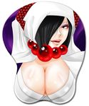  breast_mousepad breasts large_breasts lips mole mousepad ookami_(game) rao red_eyes 
