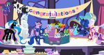  absurd_res english_text equine evilfrenzy female feral friendship_is_magic group hi_res horn horse mammal my_little_pony original_character pegasus pony pregnant princess_cadance_(mlp) princess_celestia_(mlp) princess_luna_(mlp) text twilight_sparkle_(mlp) unicorn winged_unicorn wings 