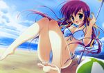  beach bikini da_capo da_capo_ii ribbons ryohka shirakawa_nanaka swimsuit 