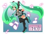  chibi_miku fang hatsune_miku panties striped_panties twintails underwear vocaloid 