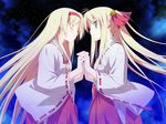  blonde_hair blue_eyes hoshizora_no_memoria long_hair tagme twins 