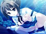  breast_grab censored game_cg harukazedori_ni_tomarigi_wo_2nd_story kawakoshi_saeko nipples nopan open_shirt sex 