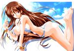  asuka_keisuke bikini breasts long_hair lunar_wing swimsuit 