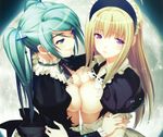  anna breasts carnevale_della_luce_della_luna lunaria maid no_bra oosaki_shinya yuri 