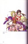  6+girls absurdres artbook asamiya_athena charlotte_christine_de_colde crease crossover fatal_fury futaba_hotaru fuu'un highres kasamoto_eri kita_senri kizuna_encounter mark_of_the_wolves metal_slug multiple_girls official_art rosa_(fuu'un) samurai_spirits scan shermie snk the_king_of_fighters 