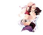  1girl haruno_sakura hug kiss lowres naruto_(series) naruto_shippuuden takumy third-party_edit transparent_background uchiha_sasuke 