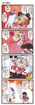  5girls atlantis_(kinnikuman) bangs brocken_jr. comic dei_shirou highres houraisan_kaguya kamishirasawa_keine kinnikuman multiple_girls pentagon_(kinnikuman) touhou translated 