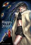  2010 androgynous black_hair coat edward_elric envy_(fma) fullmetal_alchemist greed grin headband ling_yao long_hair male_focus midriff navel sakio-k smile 