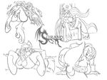  anthro anthrofied anus applejack_(mlp) balls blush breasts cowboy_hat dickgirl equine erection freckles friendship_is_magic group hair half-closed_eyes hat hay holding horn horse intersex long_hair lying mammal my_little_pony nude on_back pegasus penis pony princess_celestia_(mlp) rarity_(mlp) resting sitting sketch spread_legs spreading stratus_(character) suirano unicorn vein winged_unicorn wings 