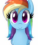  blinking cute equine female feral friendship_is_magic hair looking_at_viewer mammal marytheechidna multi-colored_hair my_little_pony pegasus plain_background purple_eyes rainbow_dash_(mlp) rainbow_hair smile solo white_background wings 