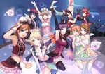  :d animal_ears arms_up ayase_eli bare_shoulders belt black_hair black_legwear blonde_hair blue_eyes blue_hair bow brown_eyes brown_hair cat_ears crescent_moon dancing_stars_on_me! dress epaulettes fake_animal_ears gloves green_eyes hair_bow hair_ornament hairband hat high_heels hoshizora_rin koizumi_hanayo kousaka_honoka long_hair love_live! love_live!_school_idol_project midriff minami_kotori moon multiple_girls nishikino_maki one_eye_closed one_side_up open_mouth orange_hair ponytail pumpkin purple_eyes purple_hair red_eyes red_hair red_legwear short_hair skirt smile sonoda_umi star thighhighs toujou_nozomi tsuruki_noki twintails very_long_hair white_legwear yazawa_nico yellow_eyes 