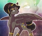  dennybutt equine female feral horse mammal my_little_pony original_character pegasus pony smile solo wings 