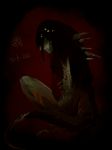  hellschef logo long_hair monster no_humans personification scp-682 scp_foundation solo tail teeth 