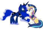  alpha_channel dm29 equine eye_contact female feral friendship_is_magic horn horse male mammal my_little_pony pony princess_luna_(mlp) shining_armor_(mlp) unicorn winged_unicorn wings 
