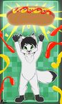  canine chibi food fox hot_dog magic male mammal worship yuniwolfsky 