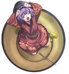  bad_id bad_pixiv_id bowl bowl_hat brown_eyes clenched_hands eredhen from_above hat japanese_clothes kimono leaning_back looking_at_viewer looking_up mallet needle obi one_eye_closed open_mouth purple_hair rice_bowl sash short_hair simple_background sitting solo sukuna_shinmyoumaru touhou wariza white_background yawning 