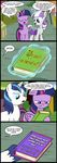  bag blue_eyes blue_hair book comic dialog english_text equine female friendship_is_magic glowing hair horn levitation madmax magic male mammal mother_and_daughter my_little_pony purple_eyes purple_hair shining_armor_(mlp) sparkles text twilight_sparkle_(mlp) twilight_velvet_(mlp) two_tone_hair unicorn white_hair winged_unicorn wings 