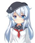  :o anchor_symbol animated animated_gif blue_eyes blush emofuri flat_cap hat head_tilt hibiki_(kantai_collection) kantai_collection long_hair long_sleeves looking_at_viewer md5_mismatch neckerchief open_mouth safi sailor_collar school_uniform serafuku silver_hair simple_background solo swaying triangle_mouth ugoira_conversion upper_body white_background white_hair 