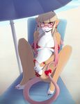  beach bikini bow breasts clothed clothing dickgirl erection eyewear glasses hair holding_penis humanoid_penis intersex long_hair looking_at_viewer mammal mamori mouse navel outside penis rat rodent sand sea seaside seated smile solo sukebepanda swimsuit teeth water 