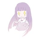  +_+ 1girl :3 hyuuga_hinata littlebutsmall long_hair naruto purple_hair simple_background solo sparkle_eyes sparkling_eyes white_background 