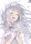  bad_id bad_pixiv_id closed_eyes kotoba_(610430468) long_hair original silver_hair solo tears white_hair 