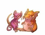  claws cute duo feral francis_john mammal nintendo open_mouth plain_background pok&#233;mon pok&eacute;mon rat raticate rattata red_eyes rodent sitting smile tongue video_games whiskers 