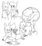  aintsmart alpaca anal animal_crossing anthro balls breasts cyrus_(animal_crossing) dickgirl duo erection intersex male male_on_dickgirl monochrome nintendo nipples oral penis reese_(animal_crossing) rimming sketch video_games 