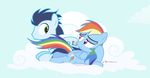  dm29 equine eye_contact female feral friendship_is_magic horse male mammal my_little_pony pegasus pony rainbow_dash_(mlp) seductive soarin_(mlp) wings wonderbolts_(mlp) 